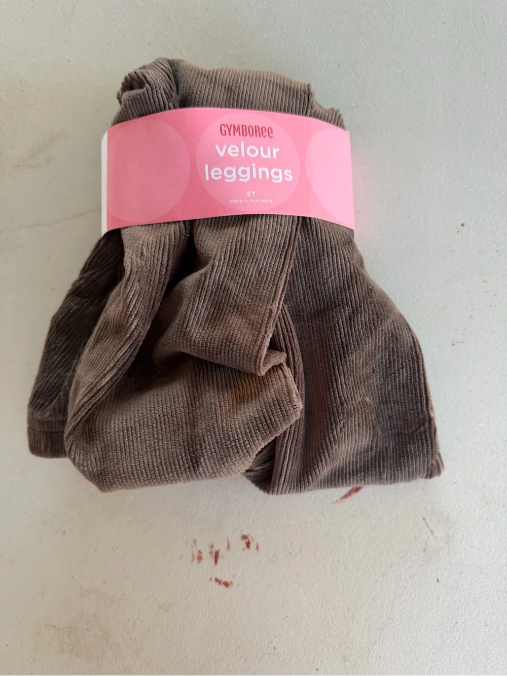 NWT Gymboree Brown Velour Ribbed Leggings